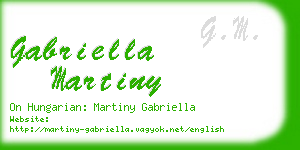 gabriella martiny business card